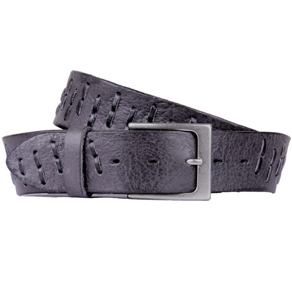 SEGMENTO CURVED HANDMADE LEATHER BELT