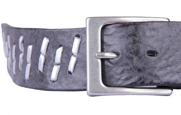 SEGMENTO CURVED HANDMADE LEATHER BELT